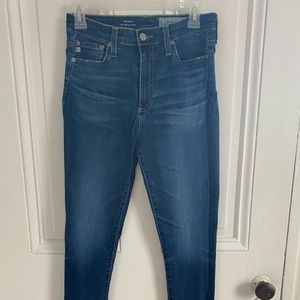 High waisted skinny jeans from Anthropologie. Size 28R